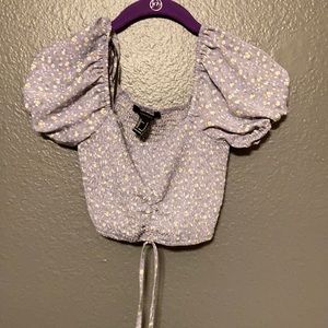 Purple crop top